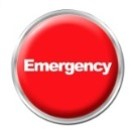 Emergency red button icon