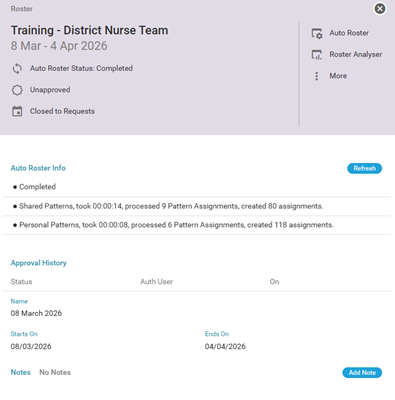 How to Auto Roster :: Midlands Partnership University NHS Foundation Trust