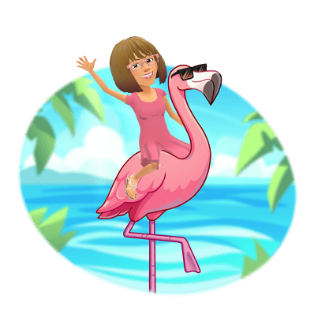 Cartoon of Liz Masters