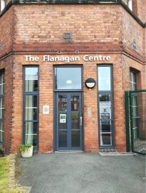 The outside of The Flanagan Centre, Stafford