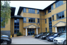 The outside of Fuller House, Hall Court, Telford