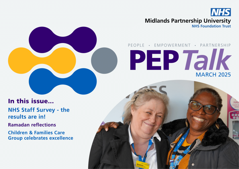 Image shows the front cover of the latest edition of PEP Talk