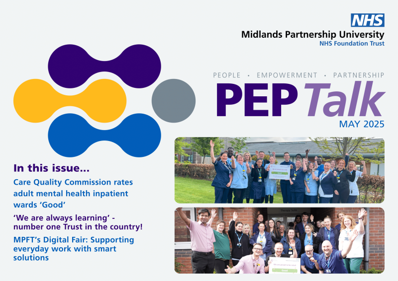 Image shows the front cover of the latest edition of PEP Talk