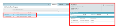 Create a Roster :: Midlands Partnership University NHS Foundation Trust