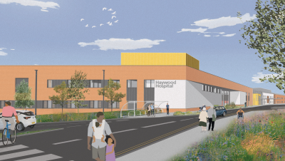 Artists impression of the new Outpatients Building at the Haywood Hospital