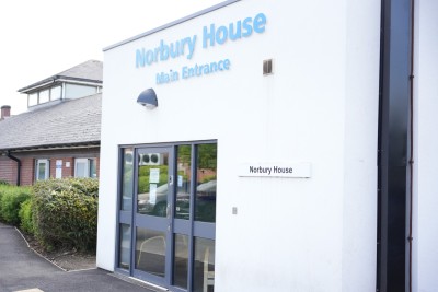 Entrance to Norbury House, St. George's Hospital